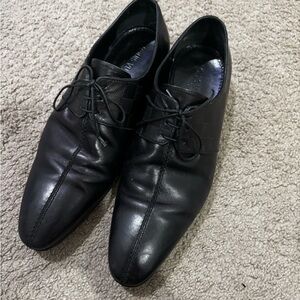Louis Vuitton Black Leather Oxfords